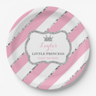 Assiettes En Carton Petite plaque en papier Princesse, rose, Parties s