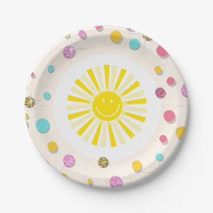 Assiettes En Carton Petites plaques de papier solaire Anniversaire Fil