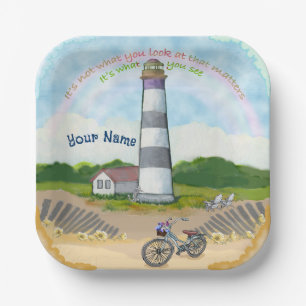 Assiettes En Carton Phare de Bike Choice