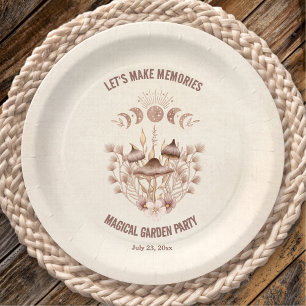 Assiettes En Carton Phase de la Lune d'anniversaire Magical Celestin P