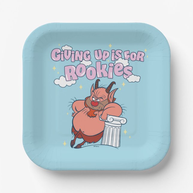 Assiettes En Carton Phil - Giving Up is for Rookies Paper Plates (Recto)