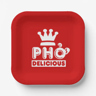 Assiettes En Carton Pho King Delicious
