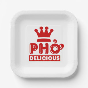 Assiettes En Carton Pho King Delicious