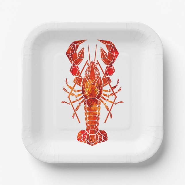 Assiettes En Carton Phomard polygonal rouge (Recto)