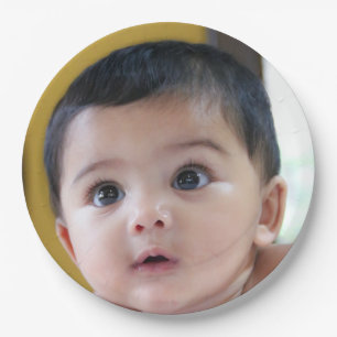 Assiettes En Carton Photo d'anniversaire personnalisée