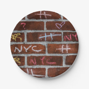 Assiettes En Carton Photo de graffiti de rue de New York City