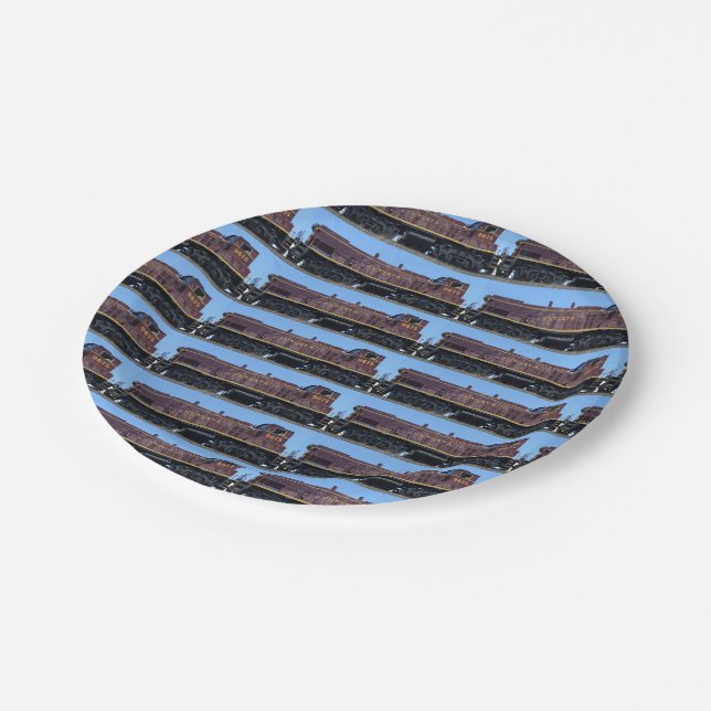 Assiettes En Carton Photo du train (Angle)