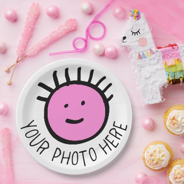 Assiettes En Carton Photo personnalisée 12 GRANDES PLAQUES DE PAPIER 9 (Fête)