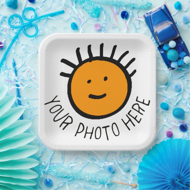 Assiettes En Carton Photo personnalisée 12 GRANDES PLAQUES DE PAPIER C (Fête)