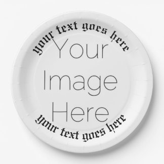 Assiettes En Carton Photo personnalisée et texte Église – Religieux Vi