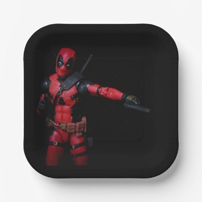 Assiettes En Carton Photographie de jouets cool Superhero (Recto)