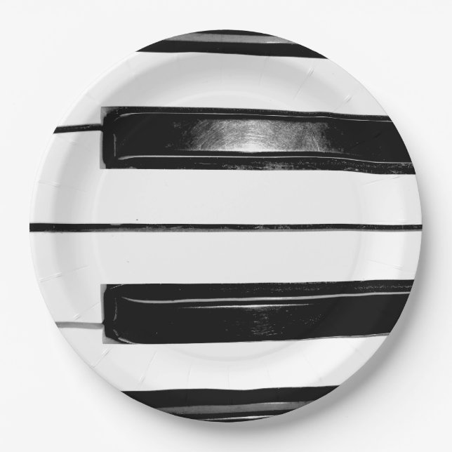 Assiettes En Carton Piano (Devant)