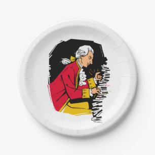 Assiettes En Carton Piano de Mozart