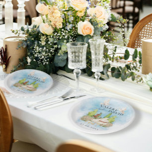 Assiettes En Carton Piano élégant Violon tourterelles Mariage Luxe
