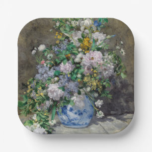 Assiettes En Carton Pierre-Auguste Renoir - Bouquet printanier