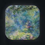 Assiettes En Carton Pierre-Auguste Renoir - Chemin dans la Forêt<br><div class="desc">Chemin dans la Forêt (Sentier dans le bois) - Pierre-Auguste Renoir,  Huile sur toile,  1876</div>
