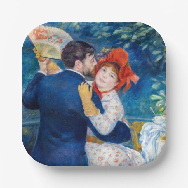 Assiettes En Carton Pierre-Auguste Renoir - Danse country (Recto)