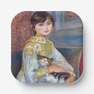 Assiettes En Carton Pierre-Auguste Renoir - Enfant au chat