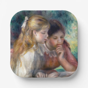 Assiettes En Carton Pierre-Auguste Renoir - La Lecture