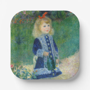 Assiettes En Carton Pierre-Auguste Renoir - Une fille avec un arrosoir