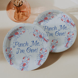 Assiettes En Carton Pincez-Moi, J'ai Un An Vieille Écrevisse Bleue 1er