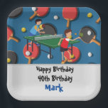 Assiettes En Carton Ping pong Table Tennis Carte Anniversaire<br><div class="desc">Notre Ping Pong Table Tennis Birthday Card Papier Plaques sont l'ajout parfait à toute fête d'anniversaire! Avec un design amusant et beaucoup d'espace pour tous vos invités de fête,  ces assiettes sont sûr de faire de votre fête d'anniversaire un succès!</div>