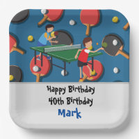 Ping pong Table Tennis Carte Anniversaire