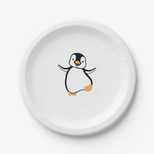 Assiettes En Carton pingouin