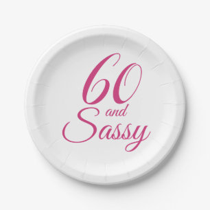 Assiettes En Carton Pink 60 et Sassy Birthday Party