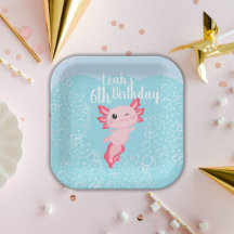 Pink Axolotl fête d'anniversaire