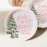 Assiettes En Carton Pink Bows Girl Baby Il fait froid dehors Baby show<br><div class="desc">Le Pink Bows Girl Baby It's Cold Outside Baby shower Papier Plaques apportent un charme sucré et hivernal à votre décor de baby shower ! Dotés d’un design rose doux, de délicats flocons de neige et d’arcs adorables sur un sapin de Noël festif, ces assiettes sont parfaites pour la douche...</div>