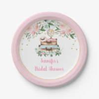 Pink Gold Floral Voyage Mlle À Mme Fête des mariée