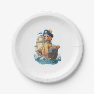Assiettes En Carton Pirate Poodle � Drôle chien de mer