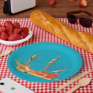 Assiettes En Carton Pirate Ship San Salvador