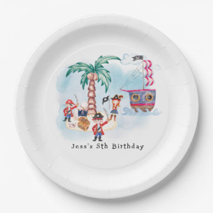 Assiettes En Carton Pirates Treast Hunt Map Enfants Garçon Anniversair