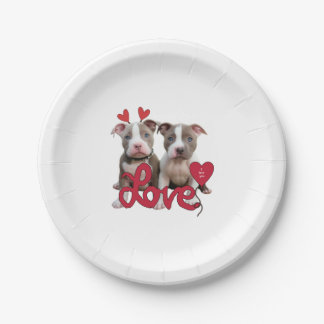 Assiettes En Carton Pit bull love