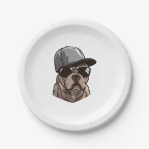 Assiettes En Carton Pitbull Gangster