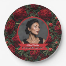 Pivoines de jardin fleuri éditable Anniversaire 