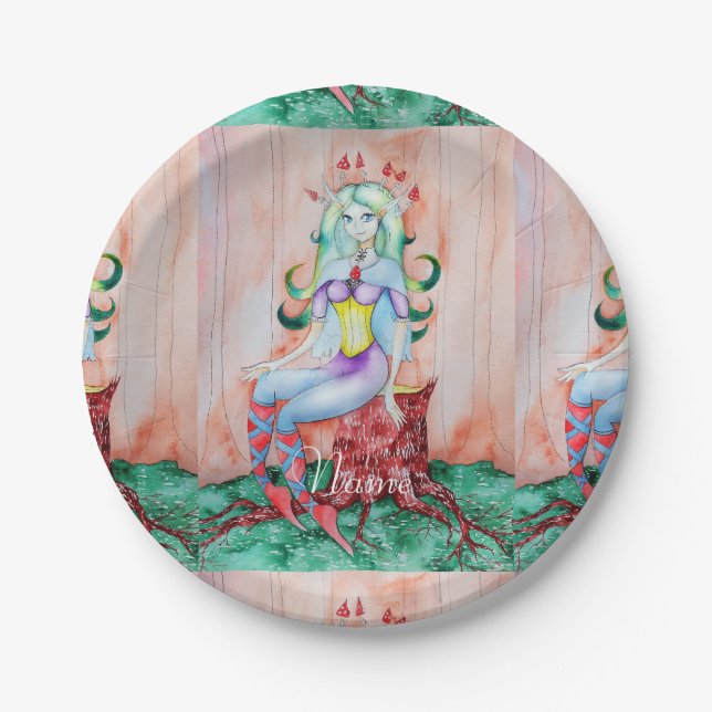 Assiettes En Carton Pixie Imaginaire Fairy Thunder_Cove (Devant)