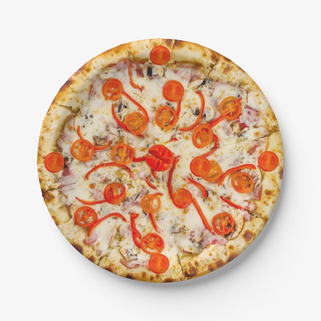 Assiettes En Carton Pizza (Devant)