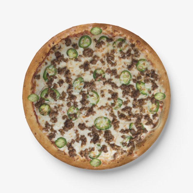 Assiettes En Carton Pizza (Devant)