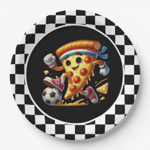 Assiettes En Carton Pizza cool de football