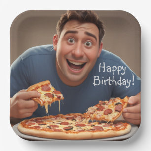 Assiettes En Carton Pizza Man