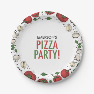 Assiettes En Carton Pizza Party Anniversaire Plaque de papier