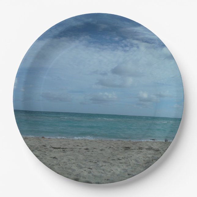 ASSIETTES EN CARTON PLAGE (Devant)