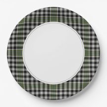 Plaid vert et noir