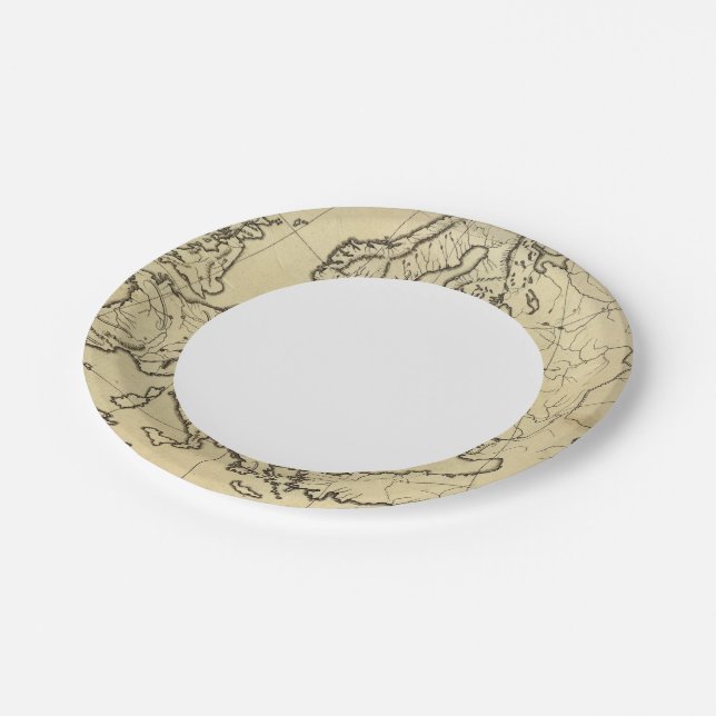 Assiettes En Carton Plan-cadre de l'Europe (Angle)