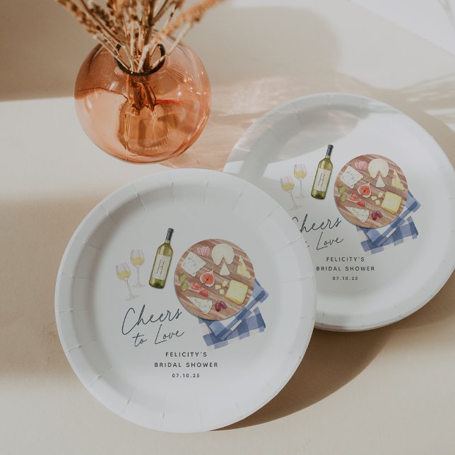 Assiettes En Carton Planche de Charcuterie Vin et Fromage À l'amour ! (Créateur téléchargé)