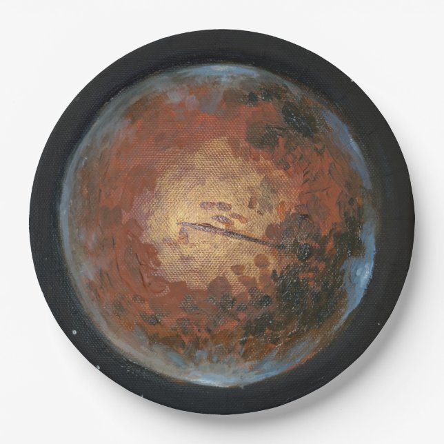 Assiettes En Carton Planète Mars (Devant)