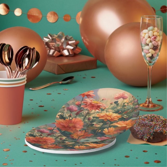 Assiettes En Carton Plaque (Multi)